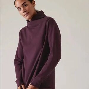 Athleta Cozy Karma Twist Neck Sweatshirt